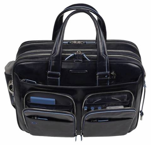 Сумка Piquadro Blue Square, чёрный, кожа натуральная (CA2765B2/N)
