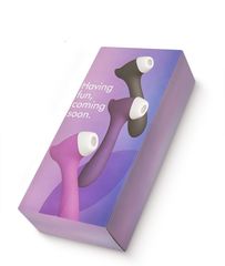 Розовый клиторальный стимулятор Joy с функцией вибратора - 18,9 см. - 