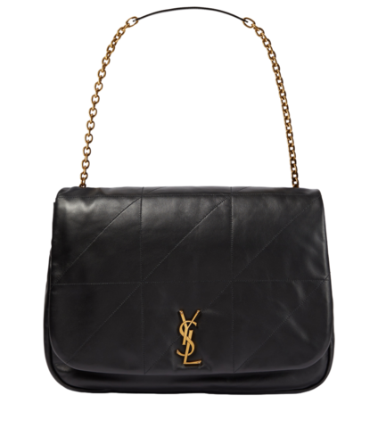 Кожаная сумка через плечо Saint Laurent Jamie 4.3 черный