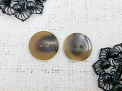 Пуговицы, d 2,1 см, 2 прокола, коричневый