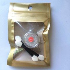 Зеркальный блеск для дизайна ногтей/Серебро теплый блеск