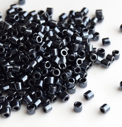 DBL-0001 Бисер цилиндрический Миюки делика 8/0 /Miyuki delica 8/0 Gunmetal