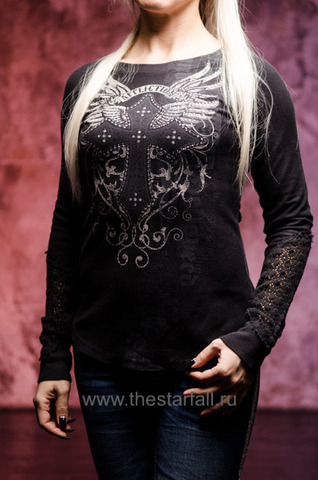 Affliction | Футболка лонгслив женская RENEGADE CROSS AW22088I перед
