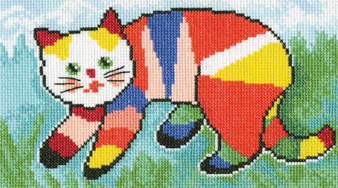 Коллекция:	По детским рисункам¶Название по-английски:	I painted the cat…¶Название по-русски:	Я покра