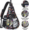Картинка рюкзак однолямочный Nevo Rhino 9070 Flower Spring - 2