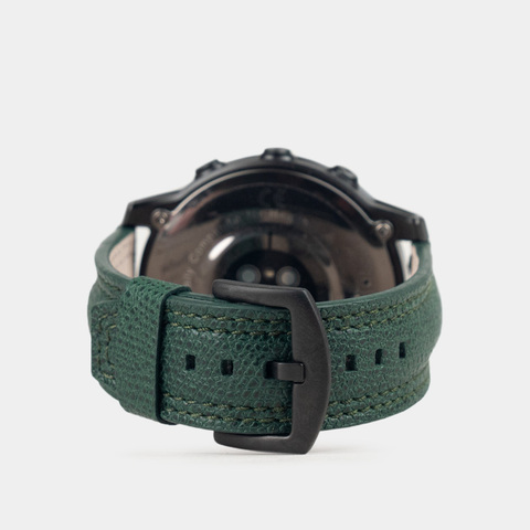 Ремешок для часов Garmin 43 mm классический из кожи теленка, зеленого цвета