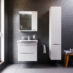 Зеркальный шкаф с подсветкой, правый, 65 см AM.PM LIKE - M80MPR0651WG