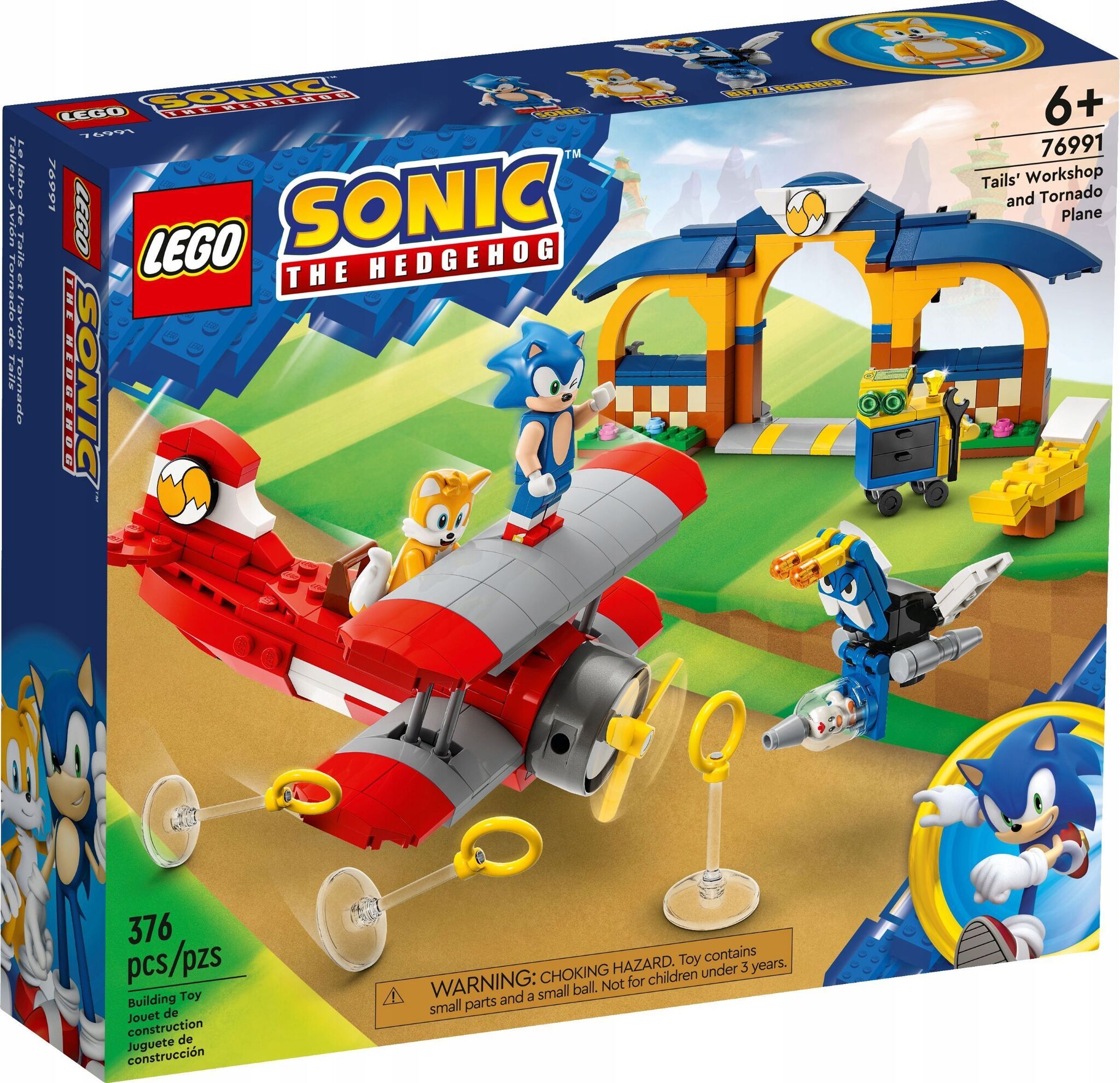 Конструктор LEGO Sonic Мастерская Тейлза и Самолет Торнадо/ Лего Соник  76991 купить в Москве | Доставка по России.