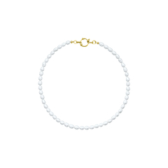 Колье из жемчуга формы рис 6-7 мм