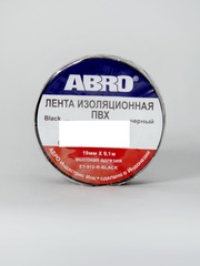 Изолента ПВХ ABRO чёрная (19ммх9,10м)