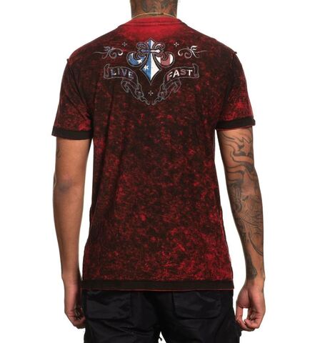 Affliction | Футболка двусторонняя мужская AC Highway Roam Tee A26341 обратная сторона сзади