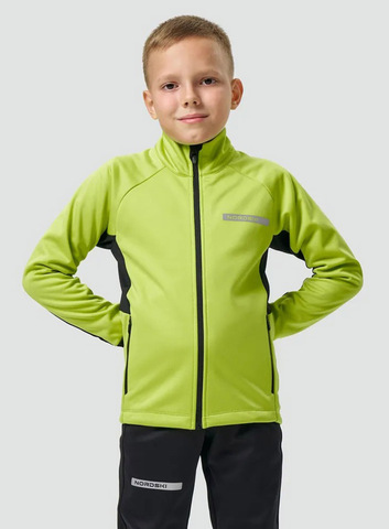 Детская тренировочная куртка Nordski Jr. Core Lime/Black