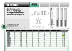 Метчик №10 -24-UNC (Комплект 2шт) PN8/3015 115CrV3 58мм a=4,0 Bucovice(CzTool) 115010-2