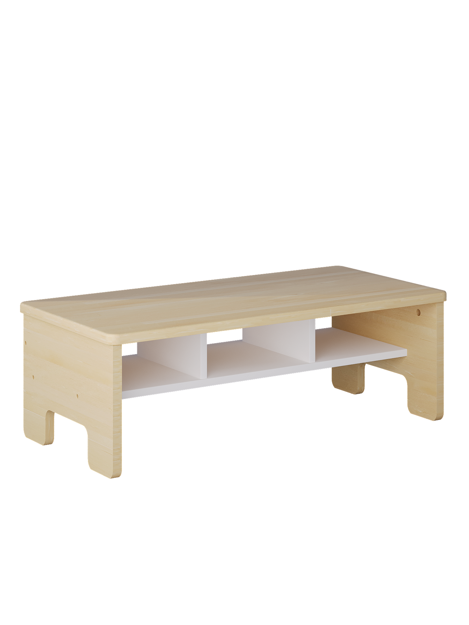 Скамья детская с полкой / 830х400х300 мм, дерево