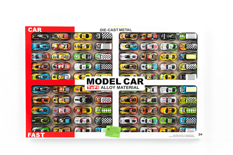 Металл машины набор 80 в уп, 65*43