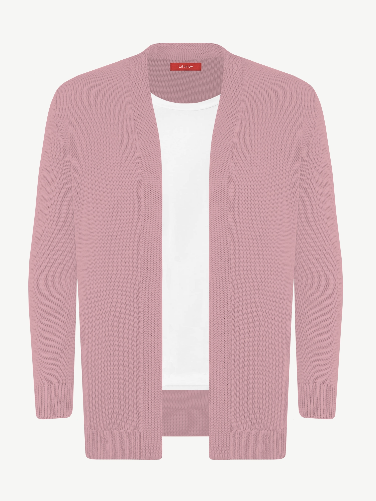 Кардиган с планкой из мягкой шерсти