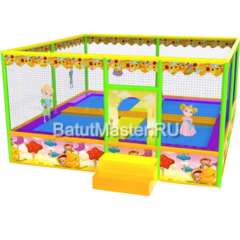 Батутная арена "Принц и принцесса" 4,65x4,65x2,5 м
