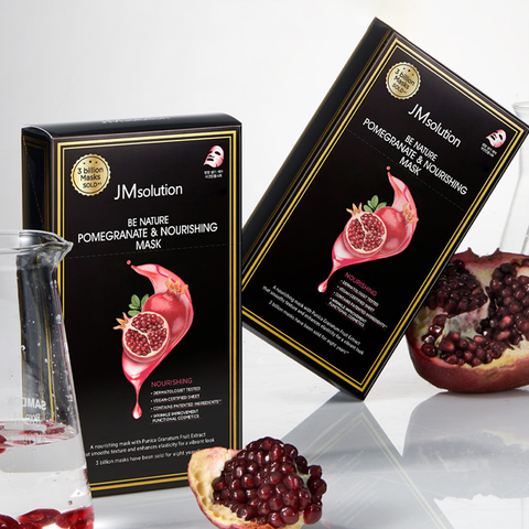 Набор питательных тканевых масок JMsolution Be Nature Pomegranate & Nourishing Mask, 10 шт