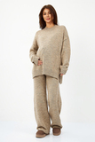 Костюм для беременных 17573 бежевый меланж