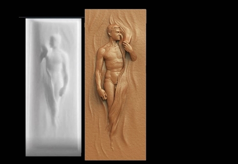 Силиконовый молд № 1521- 3 Накладка правая