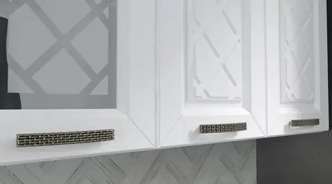 кухонный гарнитур АГАВА 1,6 м (акация белая/сапфир)