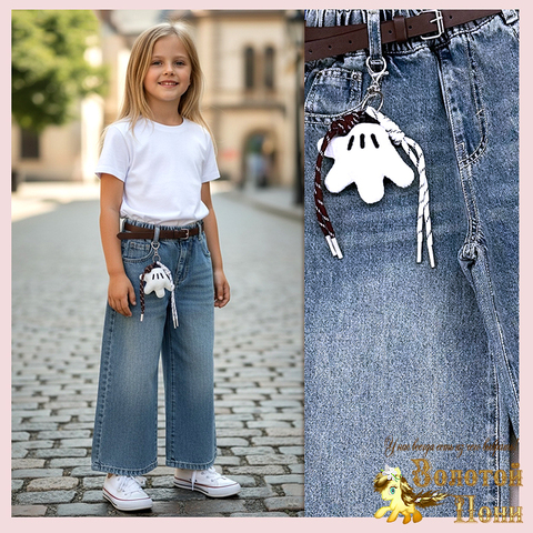 Джинсы девочке (3-8) 260115-J5064