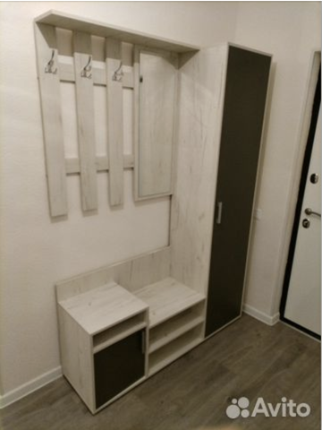 Приxожая Визит грaфит / дуб кpафт белый