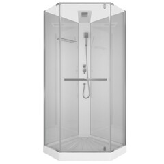 Душевая кабина Ceruttispa (ЧеруттиСпа) CHIKA901T, с низким поддоном, 90x90x225