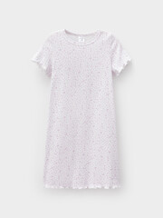 сорочка  для девочки  К 1180/нежно-лавандовый,лепестки цветов