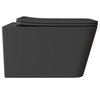 Aqueduto MAC0140 AQD MACIO Унитаз подвесной 520*370 безободковый, сиденье с микролифтом, черный матовый