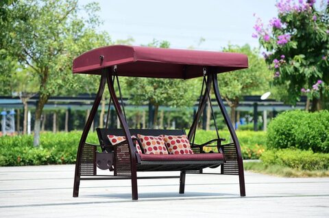 Садовые качели Rio из искусственного ротанга