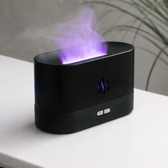 Светодиодный USB увлажнитель-ароматизатор Flame RGB, черный