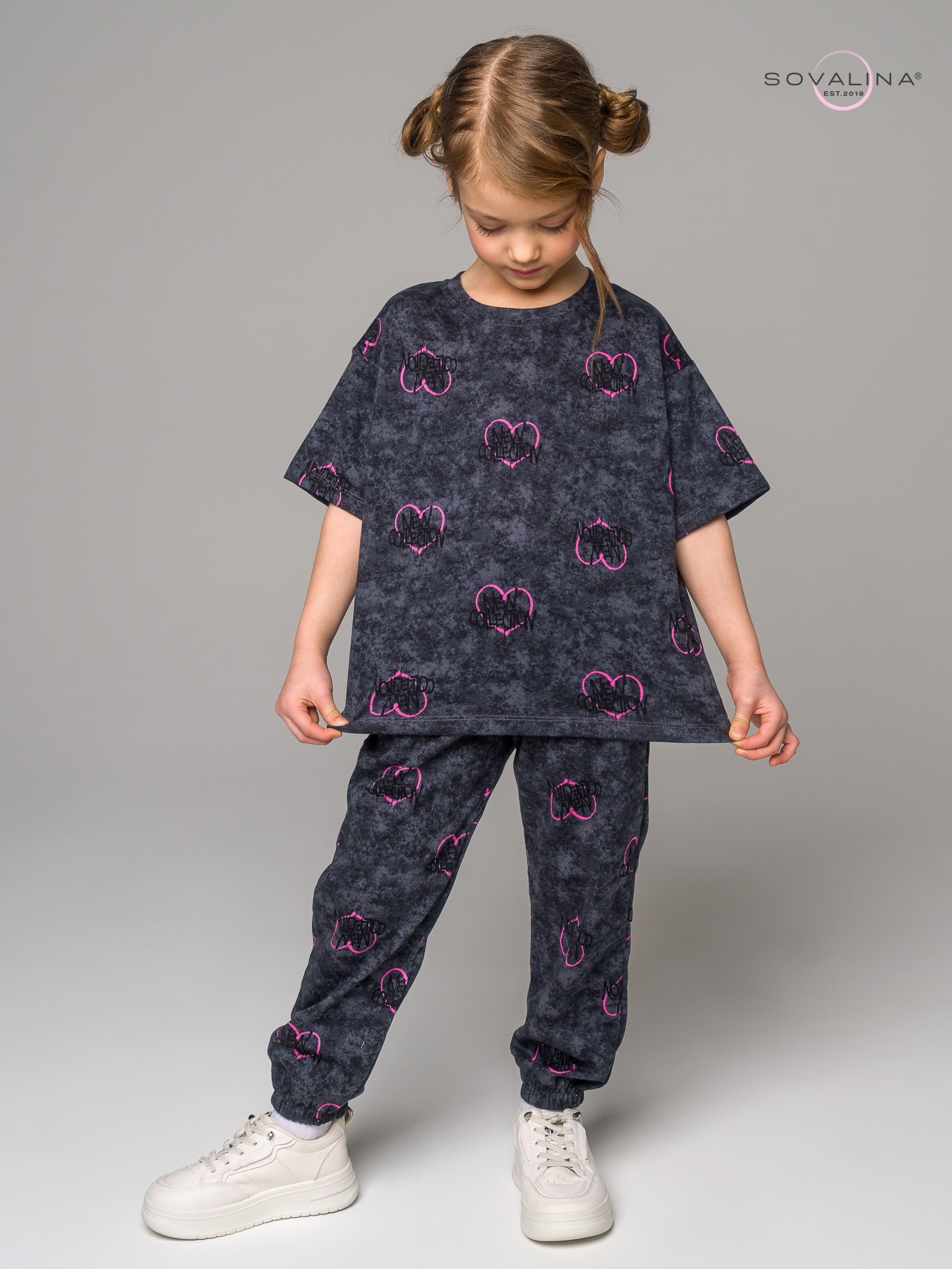 Костюм Daily girl варенка сердце фуксия mini