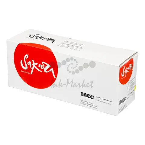 Картридж Sakura 106R03533 для XEROX, желтый, 8000 к.