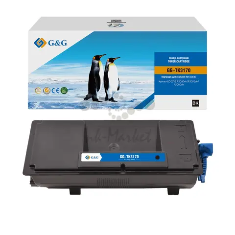 Тонер картридж G&G для Kyocera P3050dn, P3055dn, P3060dn, P3150dn, P3155dn, P3260dn, M3860idn, M3860idnf 15 500 pages with chip TK-3170 1T02T80NL1