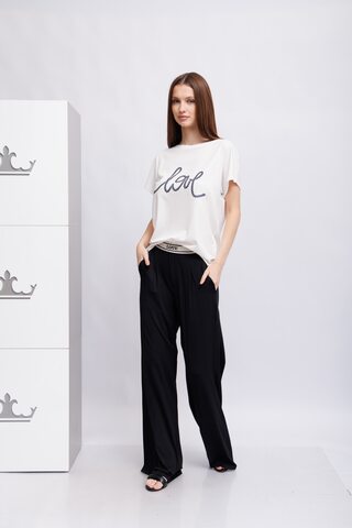 Oui Miss Lagotte Брюки трикотажные с эластичным поясом