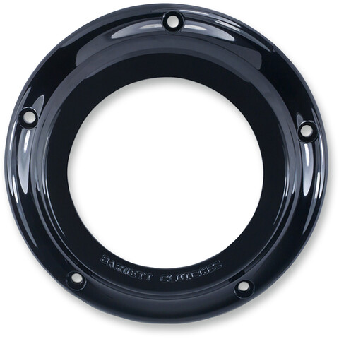 Крышка двигателя Barnett Derby прозрачная, черная 2015-21 Big Twin FL's w/narrow primary