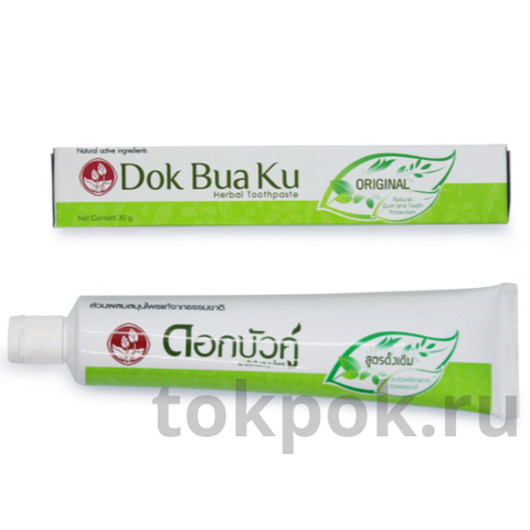 Зубная паста Twin Lotus Dok Bua Ku Herbal Original Toothpaste, 40 гр