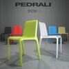 Стул пластиковый Pedrali Snow, синий