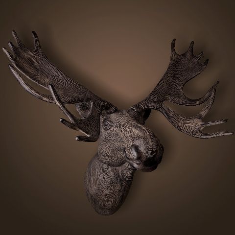 Декор 68х41х76 Roomers Голова лося