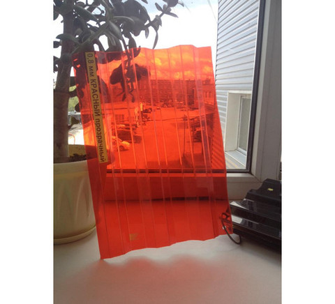 Профилированный поликарбонат трапеция цветной прозрачный 1,05х2 0,8 мм