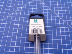 Сверло по металлу ц/х 3,5x210/145мм DIN1869 h8 15xD HSS-G 135° H-Tools 1580-1035