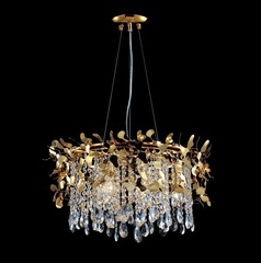 Подвесная люстра Crystal Lux ROMEO SP6 GOLD D600