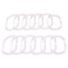 Кольца для штор белые 12шт/упак АК - 06