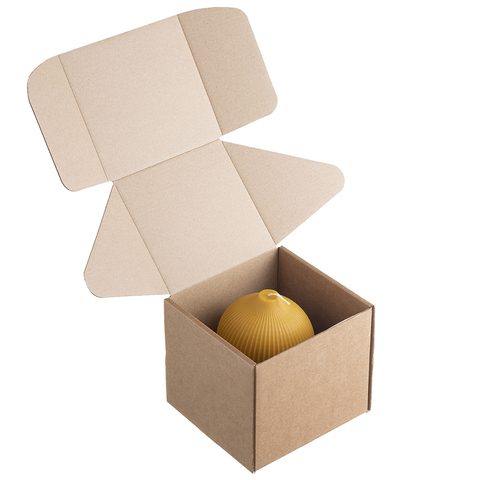 Свеча декоративная 10.5см Tkano Edge оранжевая