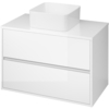 Cersanit 64753 Раковина на столешницу CREA 35 SQUARE 0 отв.