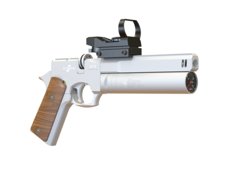 Пневматический пистолет Ataman АР16 Silver стандарт 5,5 мм