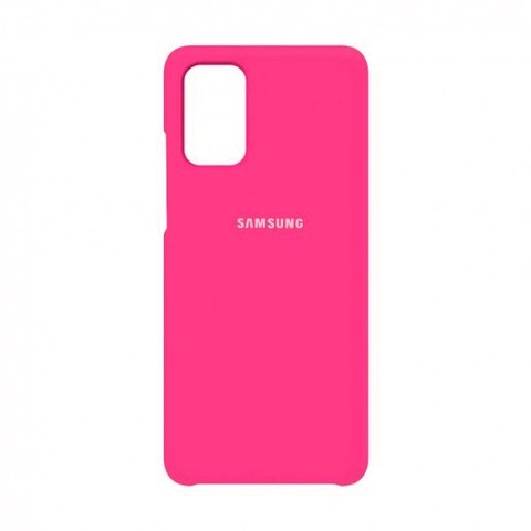 Силиконовый чехол Silicone Cover для Samsung Galaxy M31s (Ярко-розовый)