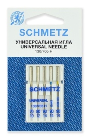 Иглы 16 Schmetz комбинированные набор 130/705 H № 70,80,90;90(J);90(S)