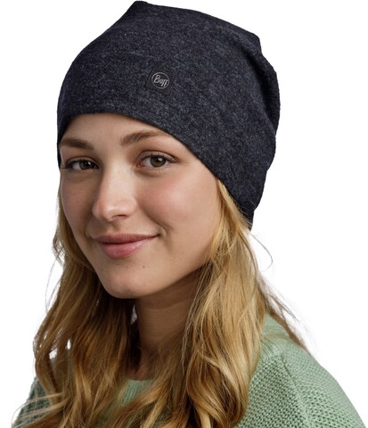 Шапка Buff Merino Fleece Hat Black фото 1